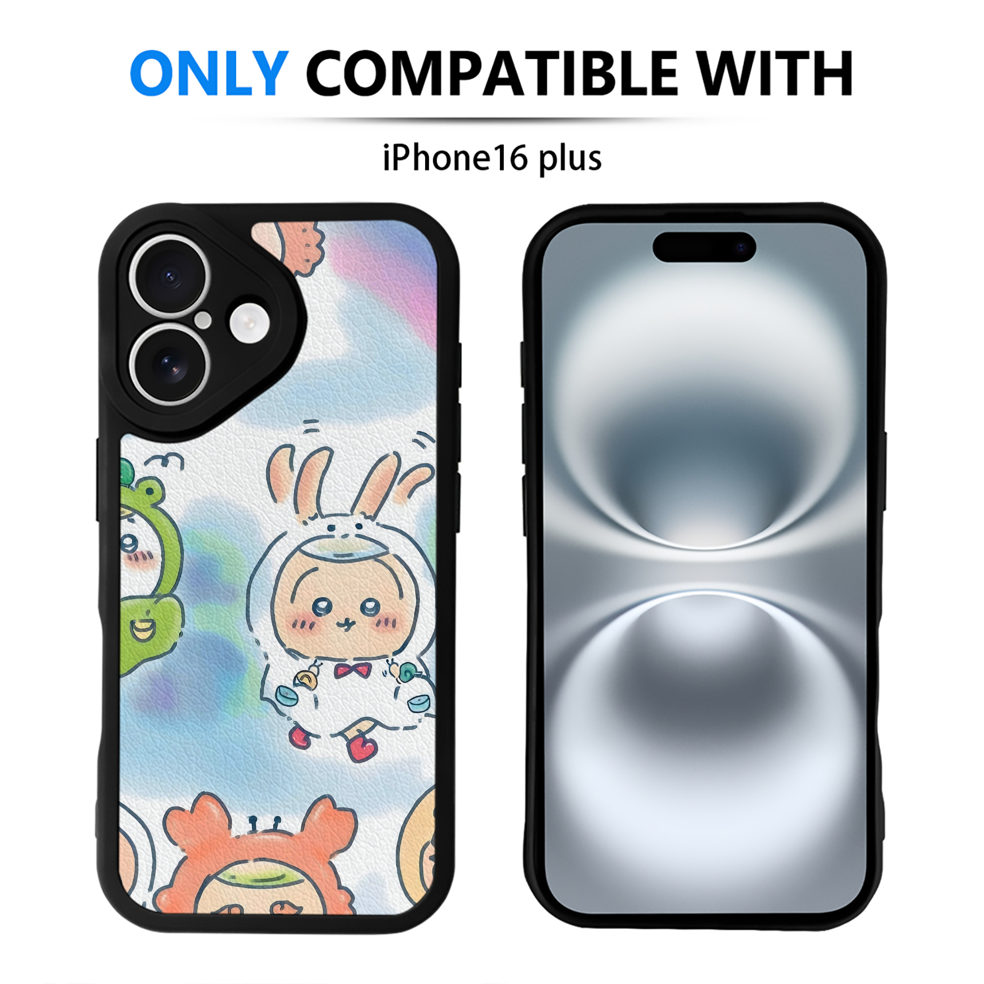 （画像用） ちいかわ Chii-kawa 【iPhone 16シリーズ対応】シリコンスマホケース（レザー調） 材質：シリコン
